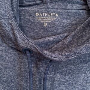 Athleta Uptempo Long Sleeve w/hood- blue